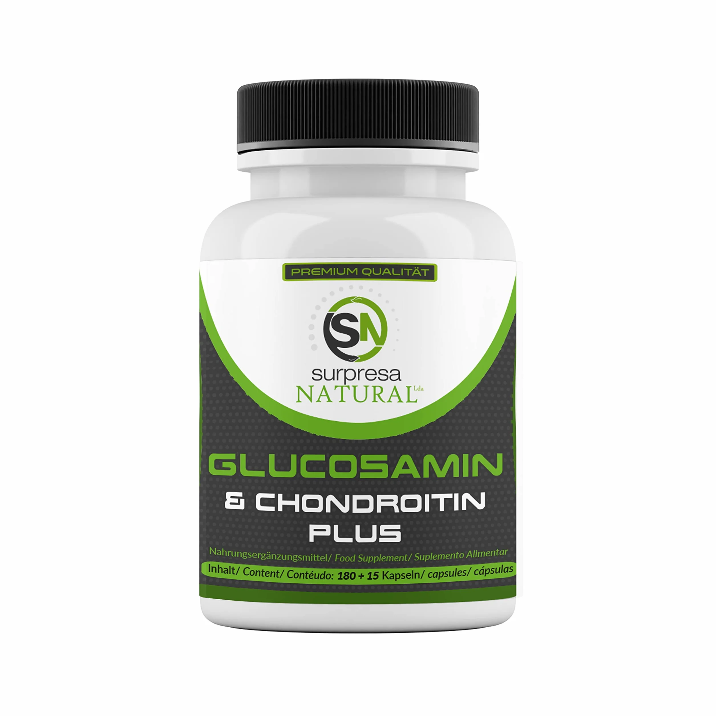 Glucosamina e Condroitina PLUS 195 Capsule ad alto dosaggio - Fornitura di 6 mesi, testata in laboratorio