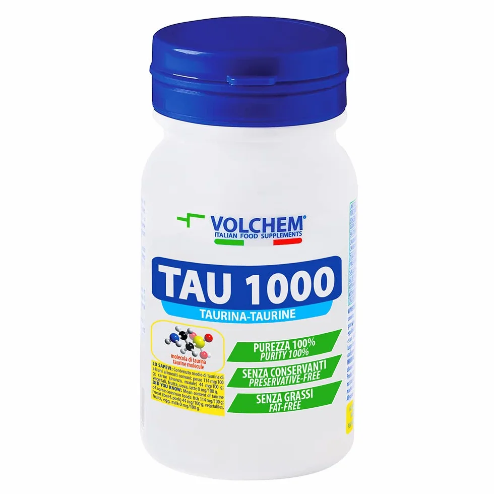 Volchem Tau 1000 Integratore Alimentare Taurina Antiossidante 60 Compresse 78 g