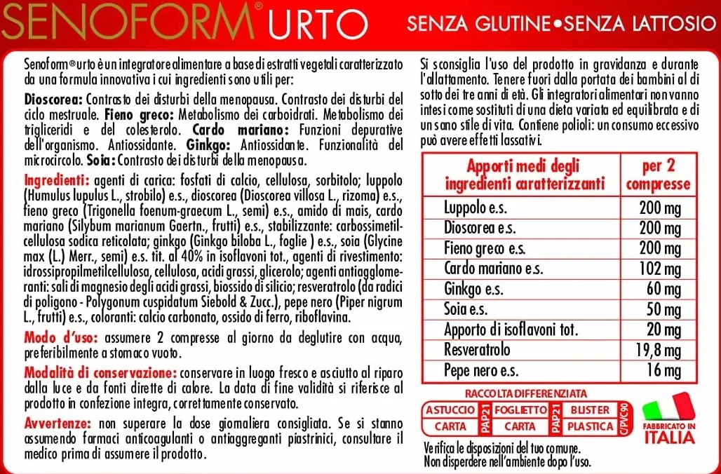 BENEFIT SENOFORM URTO INTEGRATORE ALIMENTARE rassodante seno 36 compresse