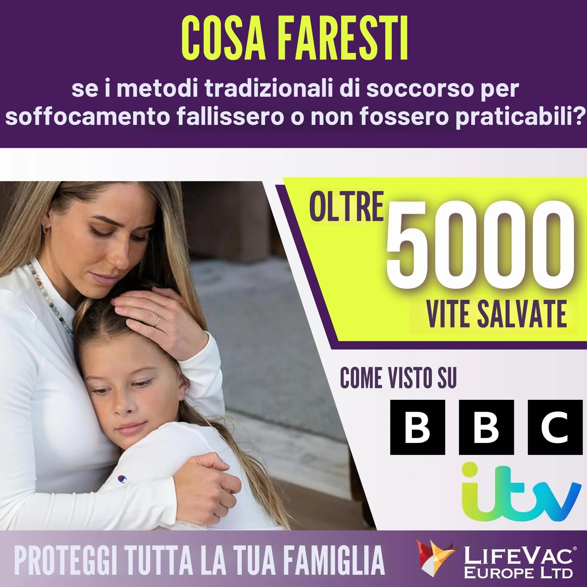 LifeVac Dispositivo anti-soffocamento Kit domestico