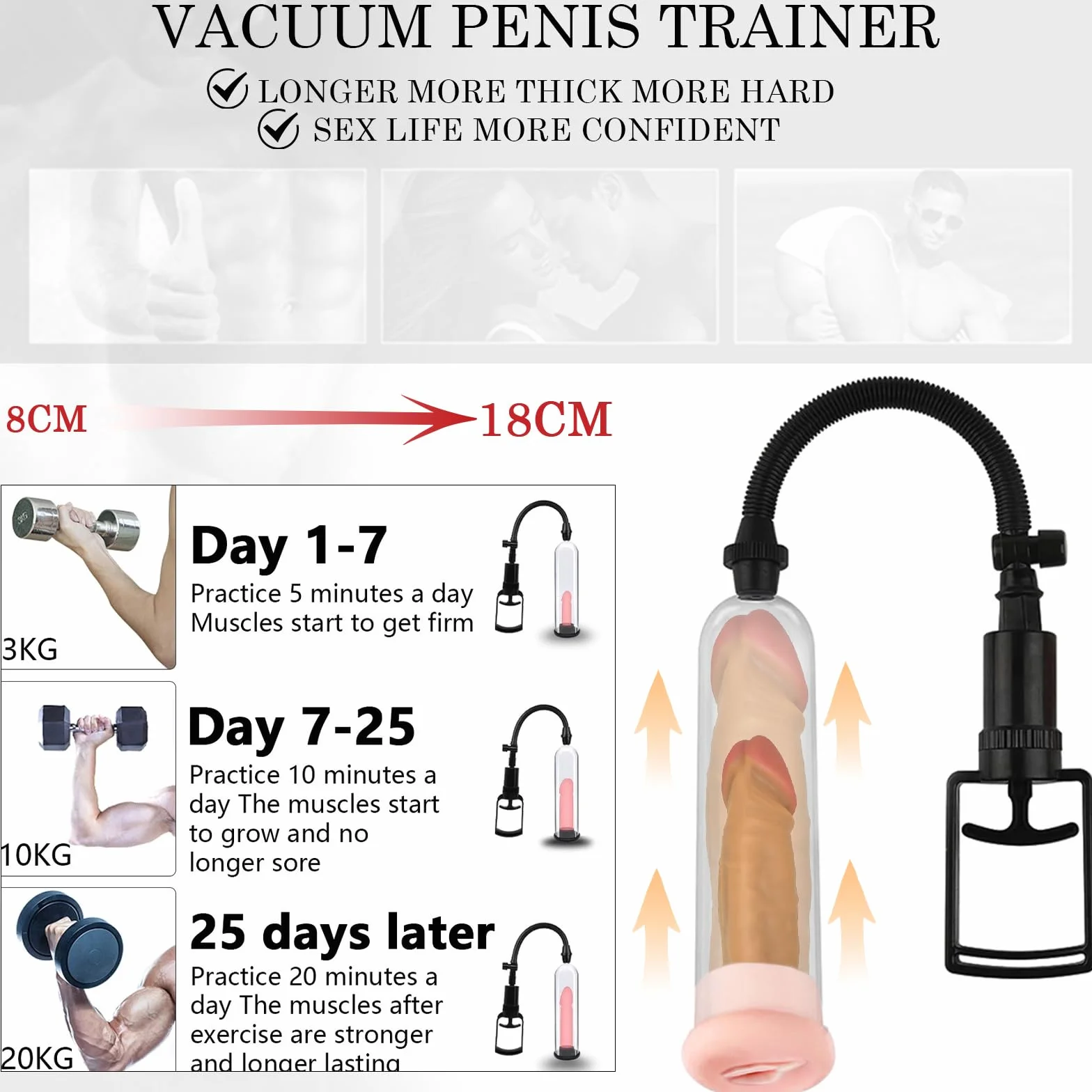 BDSMLOVE pompa per pene con vagina, pompa a vuoto per uomini, masturvatore per uomo, vacuum device estensore per uomo per l'ingrandimento del pene, masturbatore sexy toys