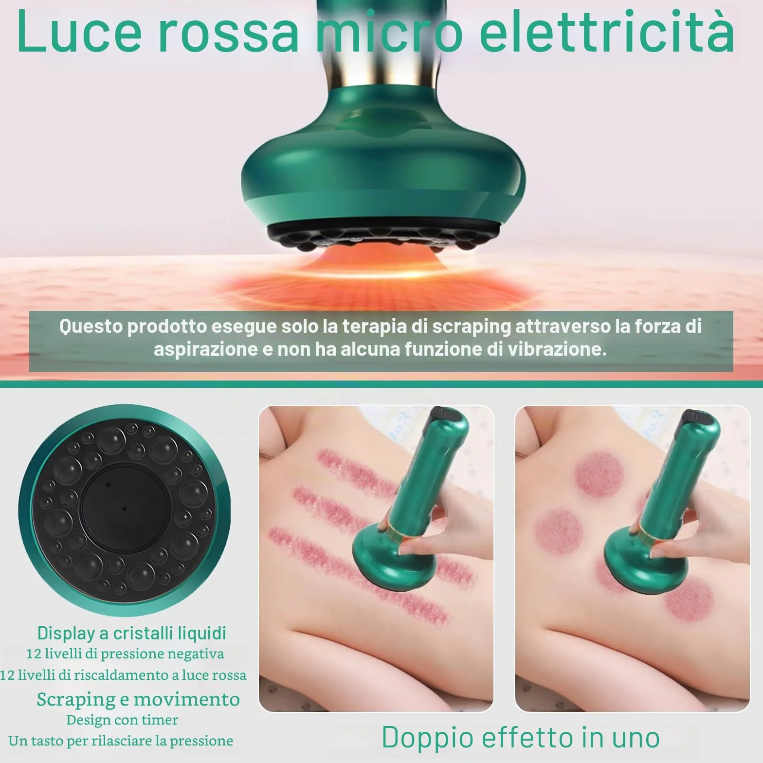 Dispositivo di Massaggio Elettrico a Bolle, Massaggiatore Anticellulite per Gambe/Addome/Mani, Dispositivo Anticellulite, Fotocamera di Drenaggio Linfatico con 12 Programmi e 4 Modalità