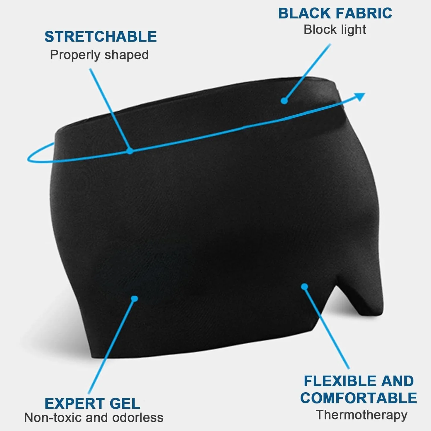 Maschera per l'Emicrania, Cappello Emicrania, Cappello Mal di Testa, Berretto per l'Emicrania Cuscinetto di Raffreddamento per Emicrania Cappello Mal di Testa Gel Ghiaccio