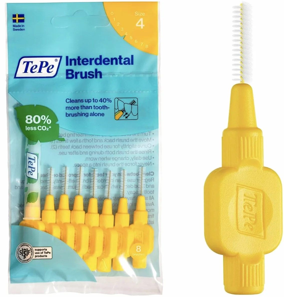 Tepe Set 24 scovolini interdentali 0,7 mm giallo