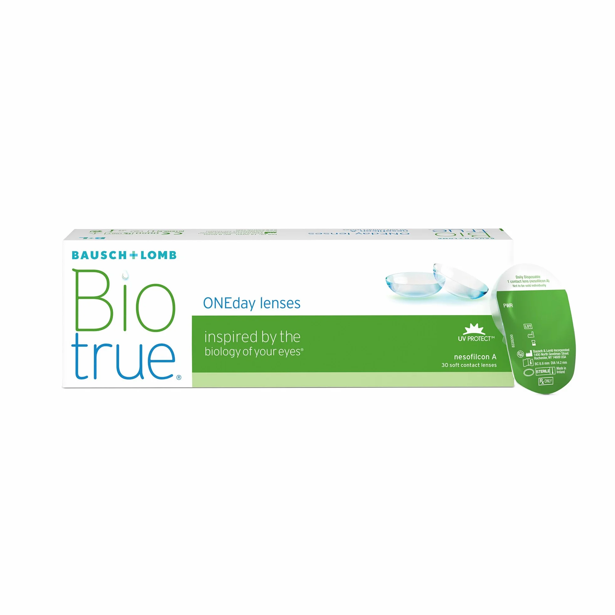 Biotrue ONEday Lenti a Contatto Giornaliere Correttive, 30 Lenti, BC 8.6 mm, DIA 14.2 mm, -4.5 Diopt