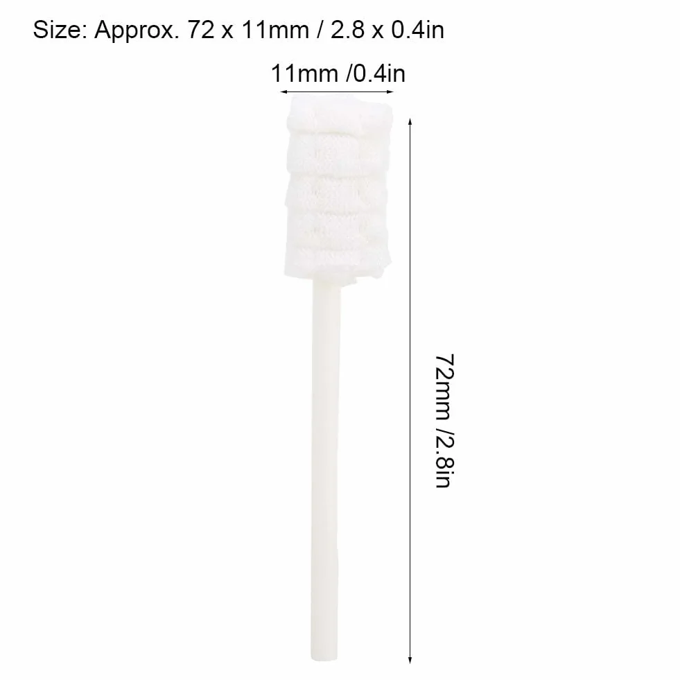 Yolispa Pulitore per Lingua Neonato, 30 Pezzi pulitore Orale per Neonati spazzolino da Denti per la Pulizia della Bocca del Neonato Stick per la Cura Dentale per Bambini da 0 a 36 Mesi