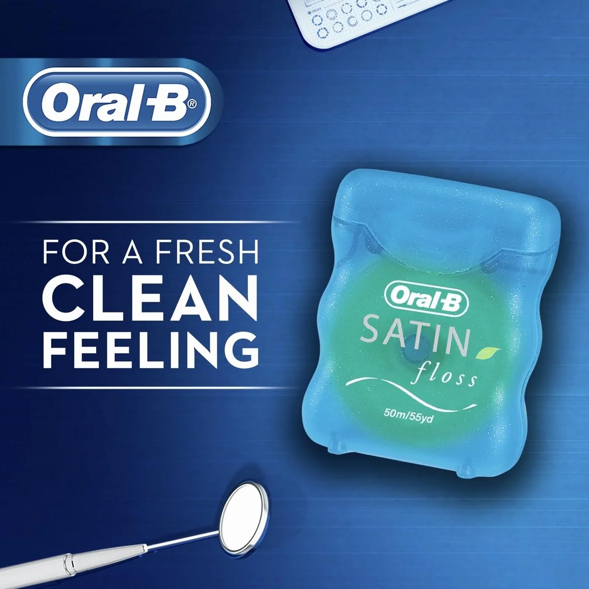 Oral-B Floss 49,4 m raso menta (6 pezzi)