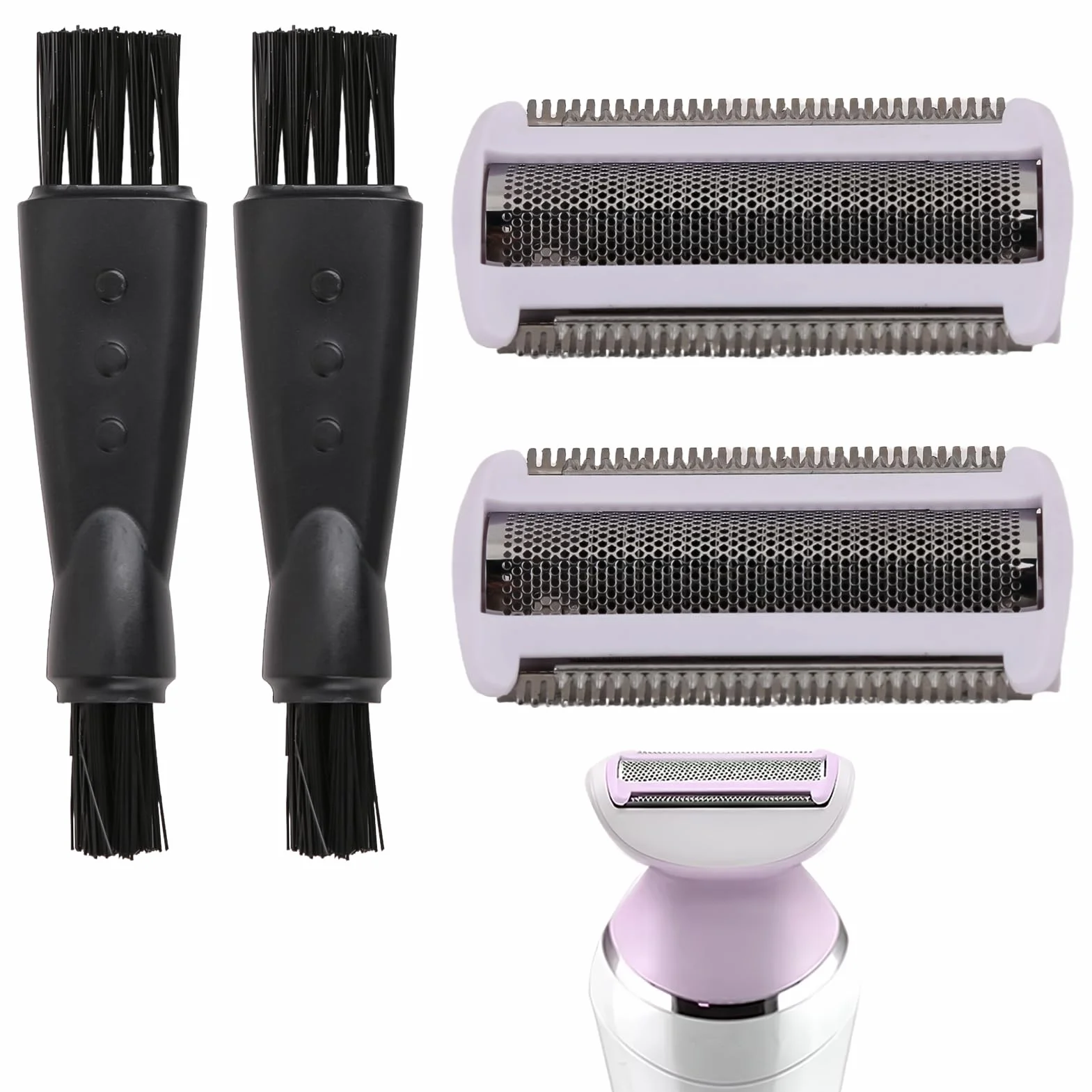 2 lame di ricambio per rasoio BRL130 BRL140 BRL175 BRL146 Bre620 Bre640 Bg2040 Bg2020 Wet & Dry Ladyshave - 2 lame da rasoio da donna
