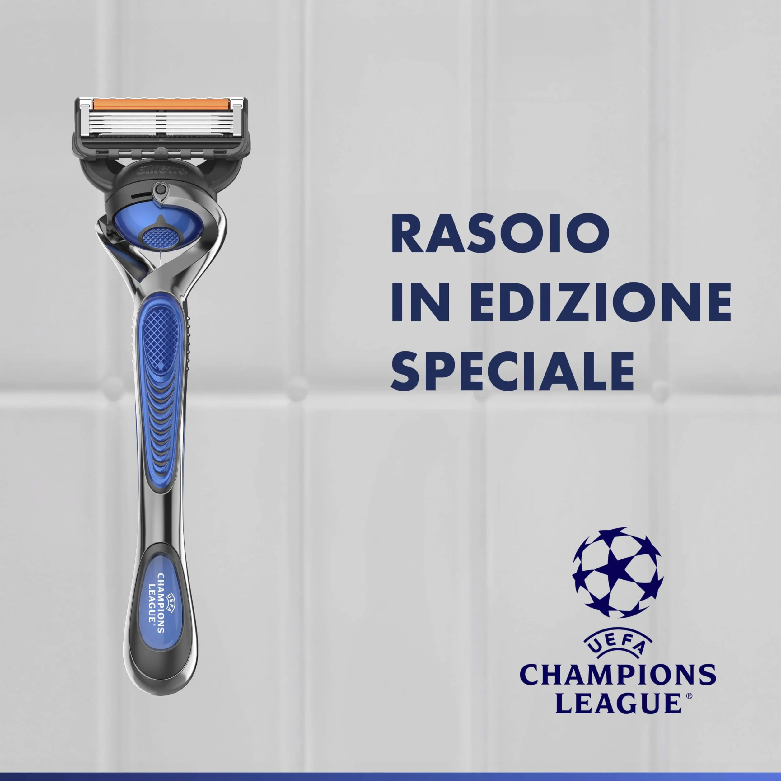 Gillette Fusion5 Rasoio Barba, 1 Rasoio Gillette + 12 Lametta di Ricambio, con Striscia Lubrificante per una Morbida Scorrevolezza e 5 Lame per una Rasatura Profonda e Duratura