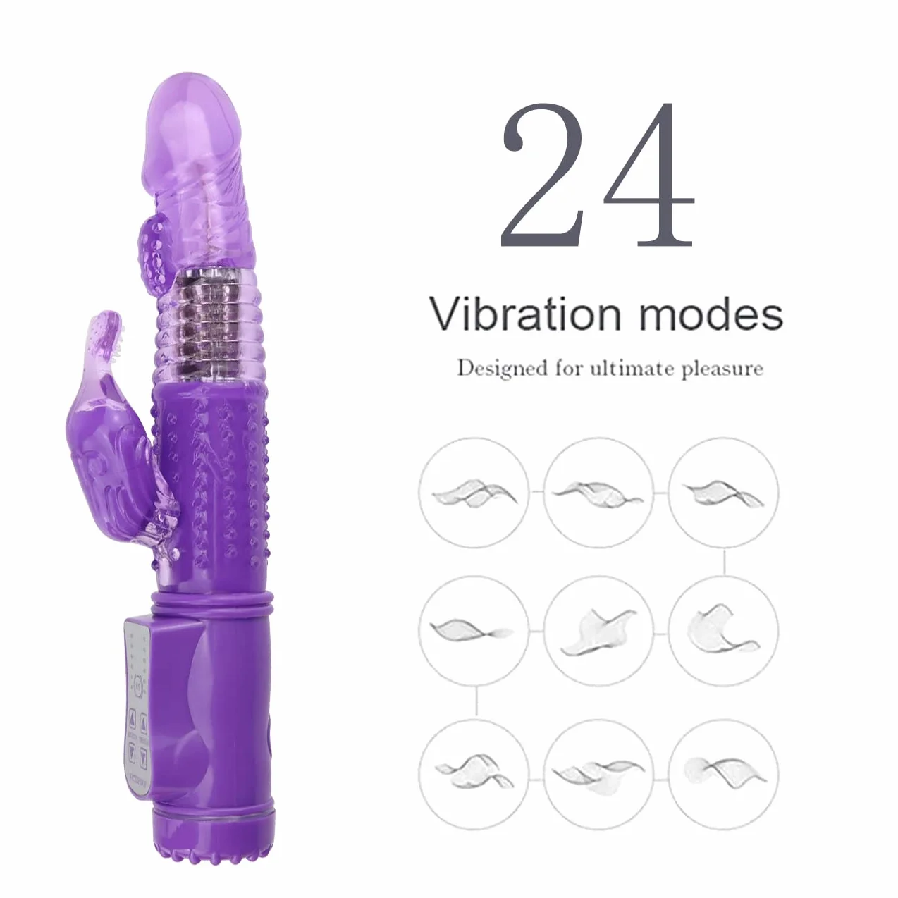 Vibrátǒre di Silicǒne,Vibratǒri Sessuáli per Donna Coppia con Vibraziǒne,Doppio Motore Massaggiatǒre Impermeabile Ricaricabile per Clitorǐde,Puntó g,Anále,Vaginále