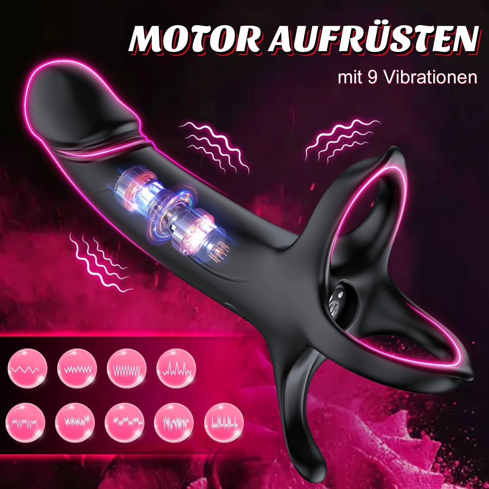 Vibratore anale Dildo Giocattoli del sesso per coppie Sesso estremo, Anello del cazzo Stimolazione della prostata Uomo Giocattoli del sesso Solo, Plug anale Set di vibratori Anello del cazzo