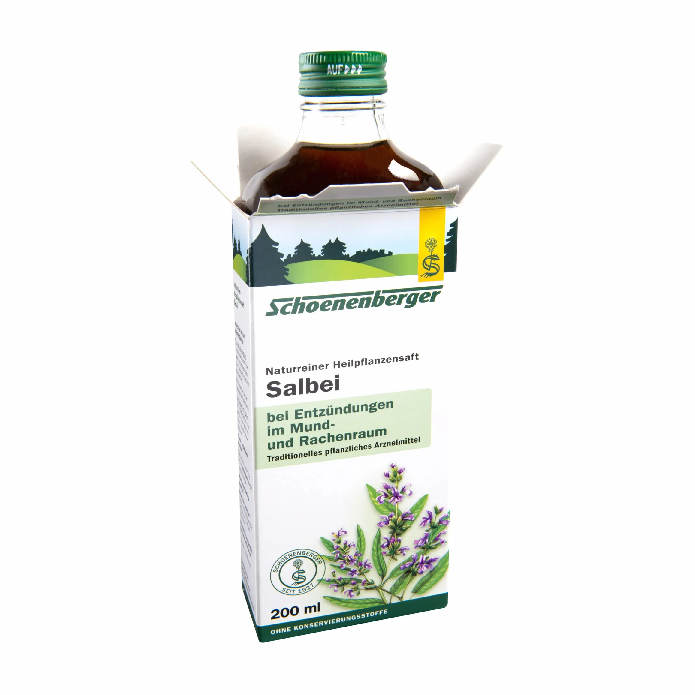 Schoenenberger Salbei naturreiner Heilpflanzensaft 200 ml