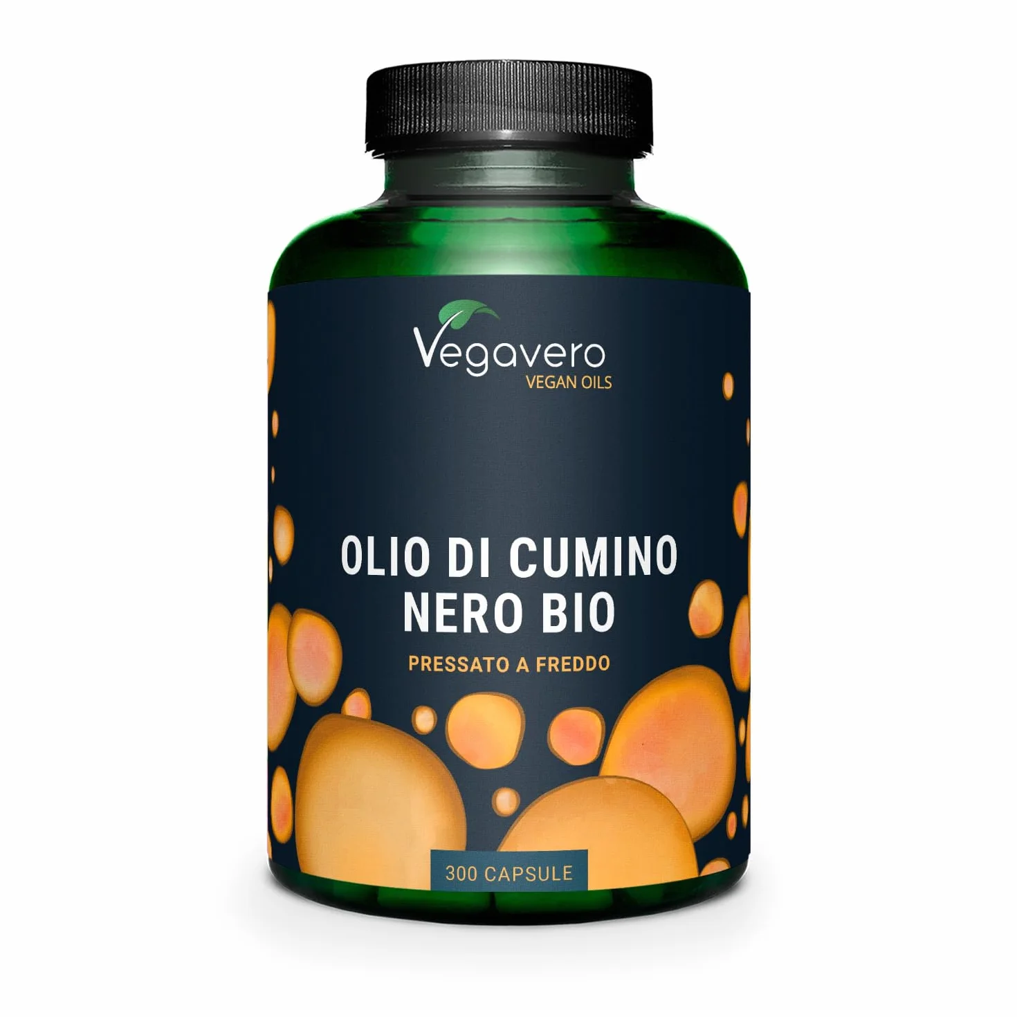 Olio di Cumino Nero BIO 1000 mg Vitamina E 300 capsule Vegan Vegavero®