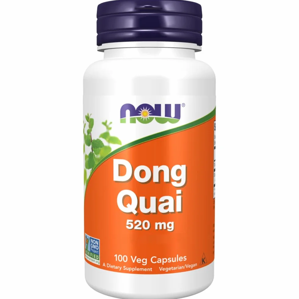 Now Foods Dong Quai 520 mg 100 Vegane Kapseln, Laborgetestet, Glutenfrei, Sojafrei, Vegetarisch