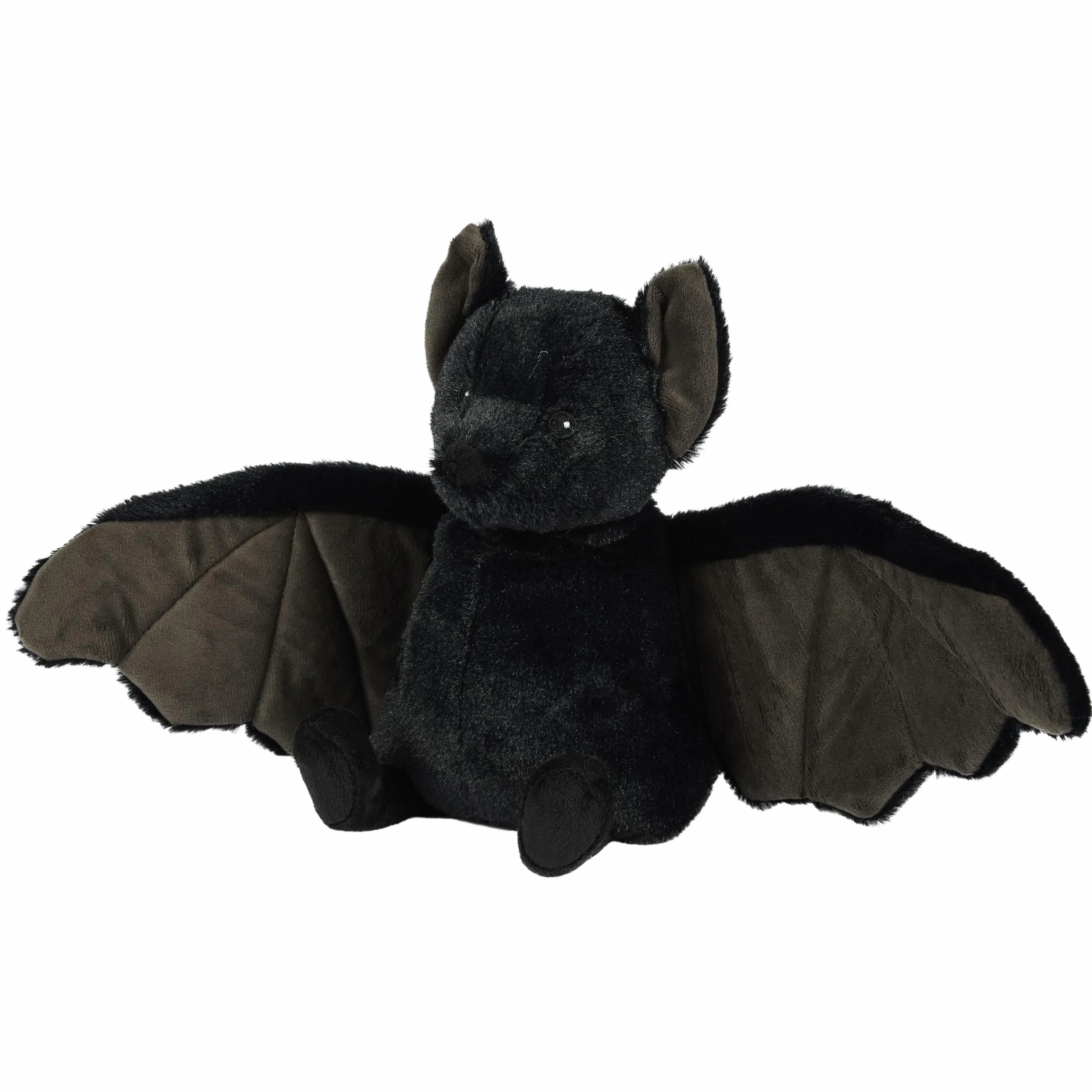 Warmies Cuscino termico a forma di pipistrello nero, riscaldabile al microonde, caldo o freddo, leggermente profumato alla lavanda francese, morbido cuscino termico per microonde