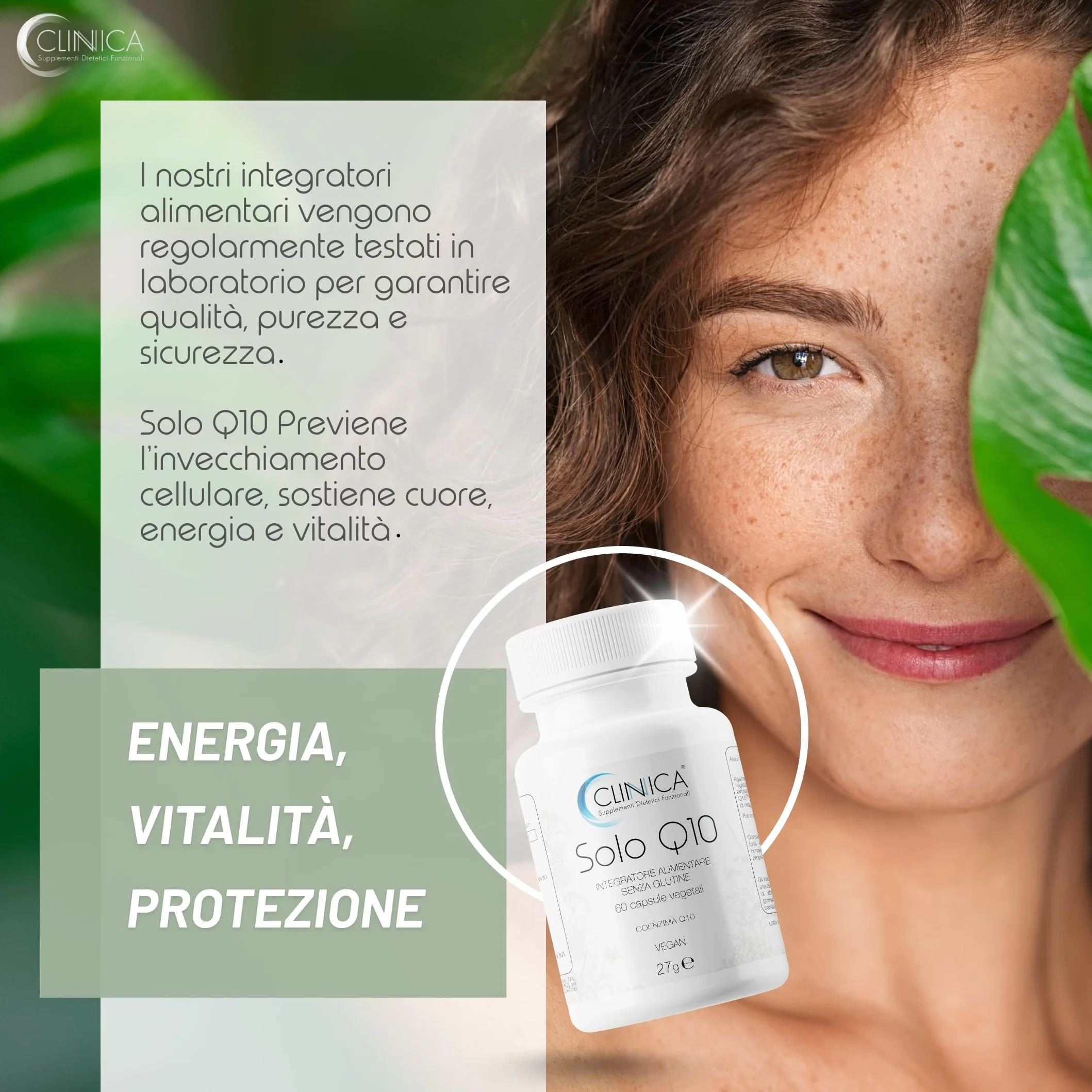 Coenzima Q10 Kaneka 100mg 60 Capsule Vegetali Integratore Coenzima Q10 di Alta Qualità Antiossidanti Integratori, Coq10 Vegan Senza Glutine