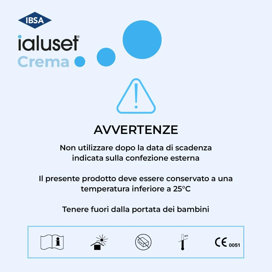 ialuset Crema 25g – Per il trattamento di ferite e ustioni non infette. Grazie all’acido ialuronico ad azione idratante facilita il processo di rigenerazione tissutale delle lesioni cutanee
