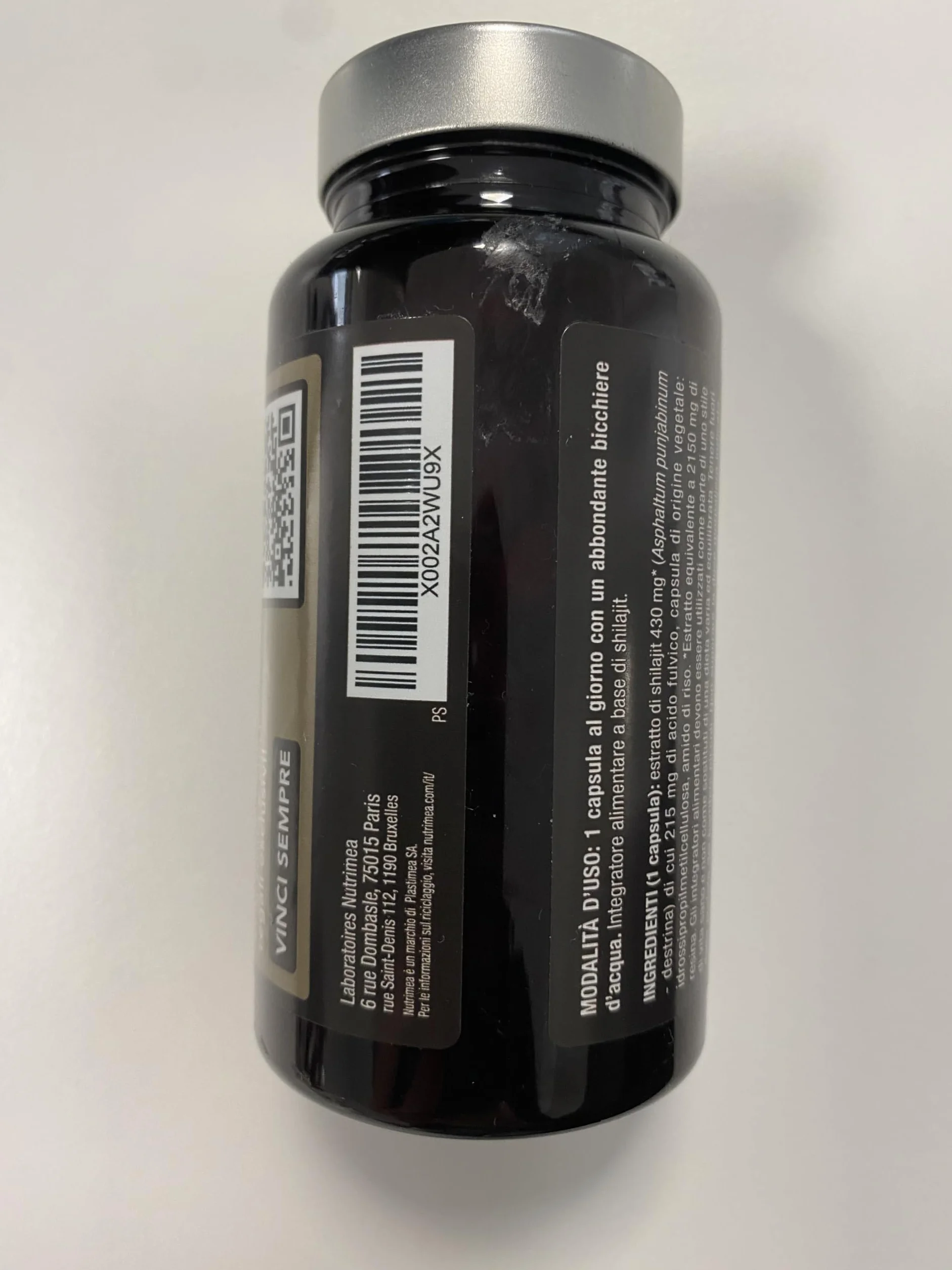 Shilajit Puro | 2150 mg per Capsula | Estratto 5:1 Standardizzato al 50% in Acido Fulvico | 100% Puro | 90 capsule | Nutrimea