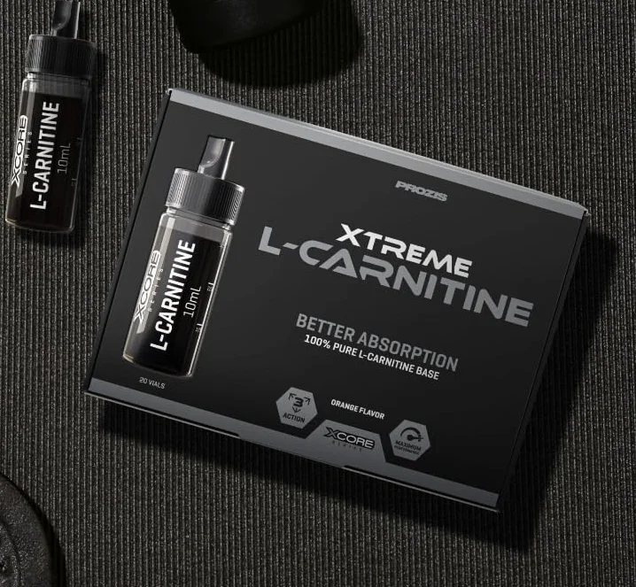 Prozis Xtreme L-Carnitine, 20 Fiale - 60 dosi - carnitina liquida ultra concentrata. Bruciagrassi, dimagrante Assorbimento rapido (20 fiale, tropicale)