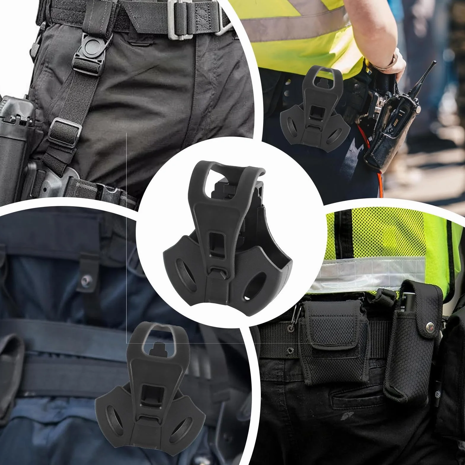 Generisch Custodia manette per cintura - Borsa fondina con clip posteriore a rilascio rapido