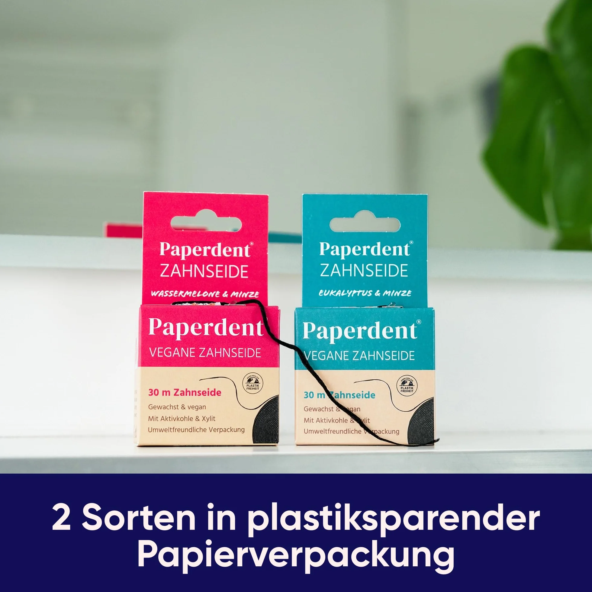Filo interdentale – eucalipto menta, set da 6 pezzi