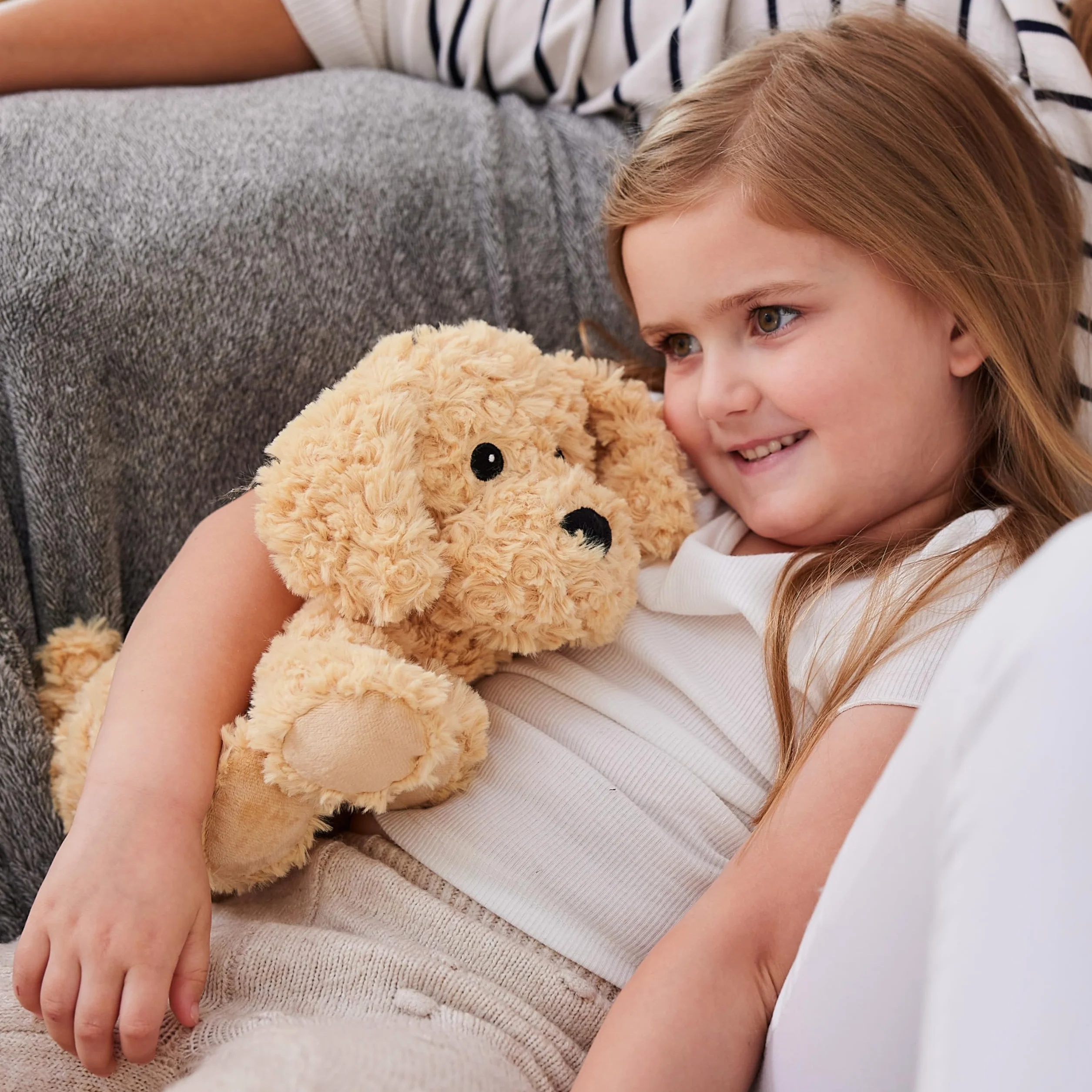 Warmies Peluche Cockapoo Borsa di Grano Riscaldabile al Microonde, Cuscinetto Termico Ponderato con Profumo di Lavanda Francese, Morbido Scaldino di Grano da Coccolare