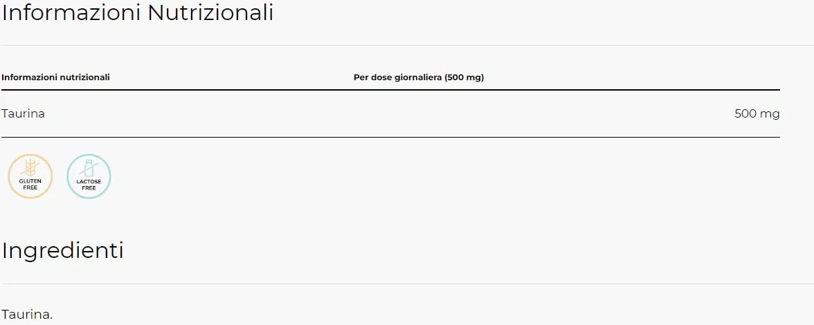 Yamamotò TauPowder 300 gr - Taurina pura - gusto naturale, Senza Glutine, Senza Lattosio