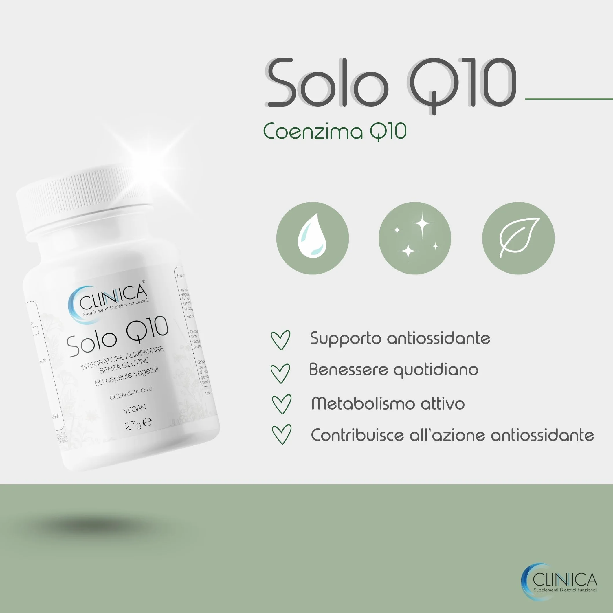 Coenzima Q10 Kaneka 100mg 60 Capsule Vegetali Integratore Coenzima Q10 di Alta Qualità Antiossidanti Integratori, Coq10 Vegan Senza Glutine