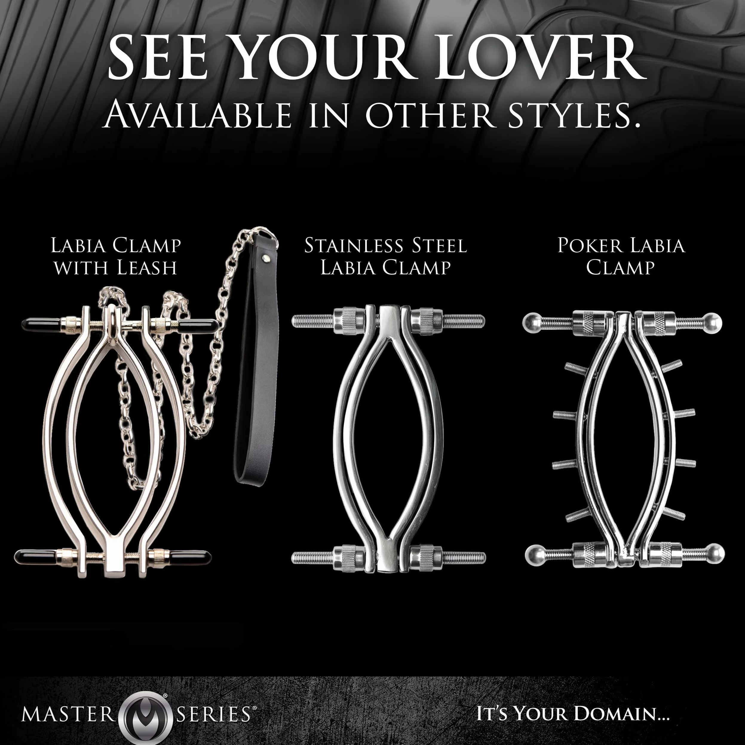 Pussy Tugger Adjustable Pussy Clamp with Leash