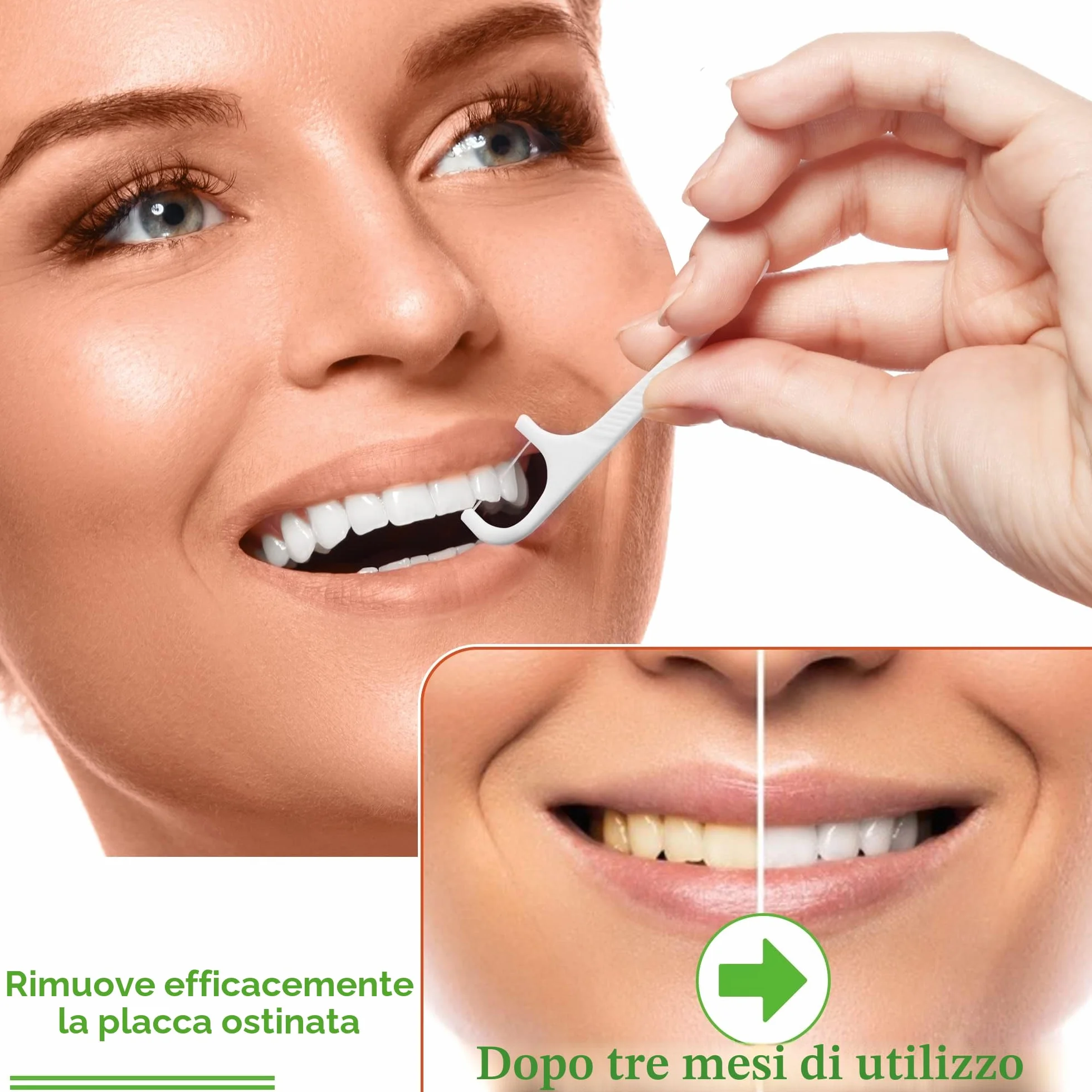 200 Archetti Filo Interdentale Forcella, triplo pulito, facile e semplice da usare, funziona senza intoppi su denti stretti, perfetto per casa e emergenze, mantiene la bocca fresca e pulita