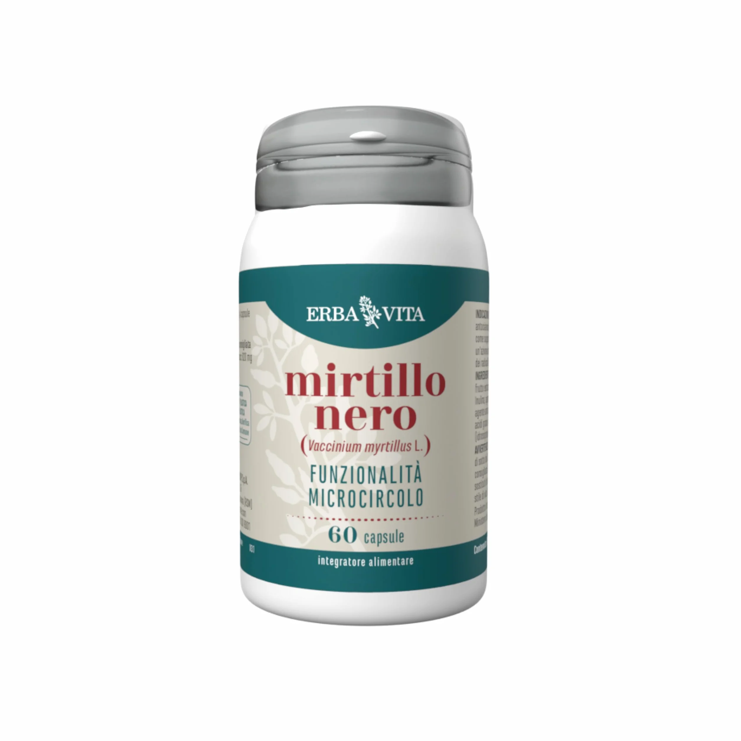 ERBA VITA Integratore Alimentare Di Mirtillo Nero 60 Capsule