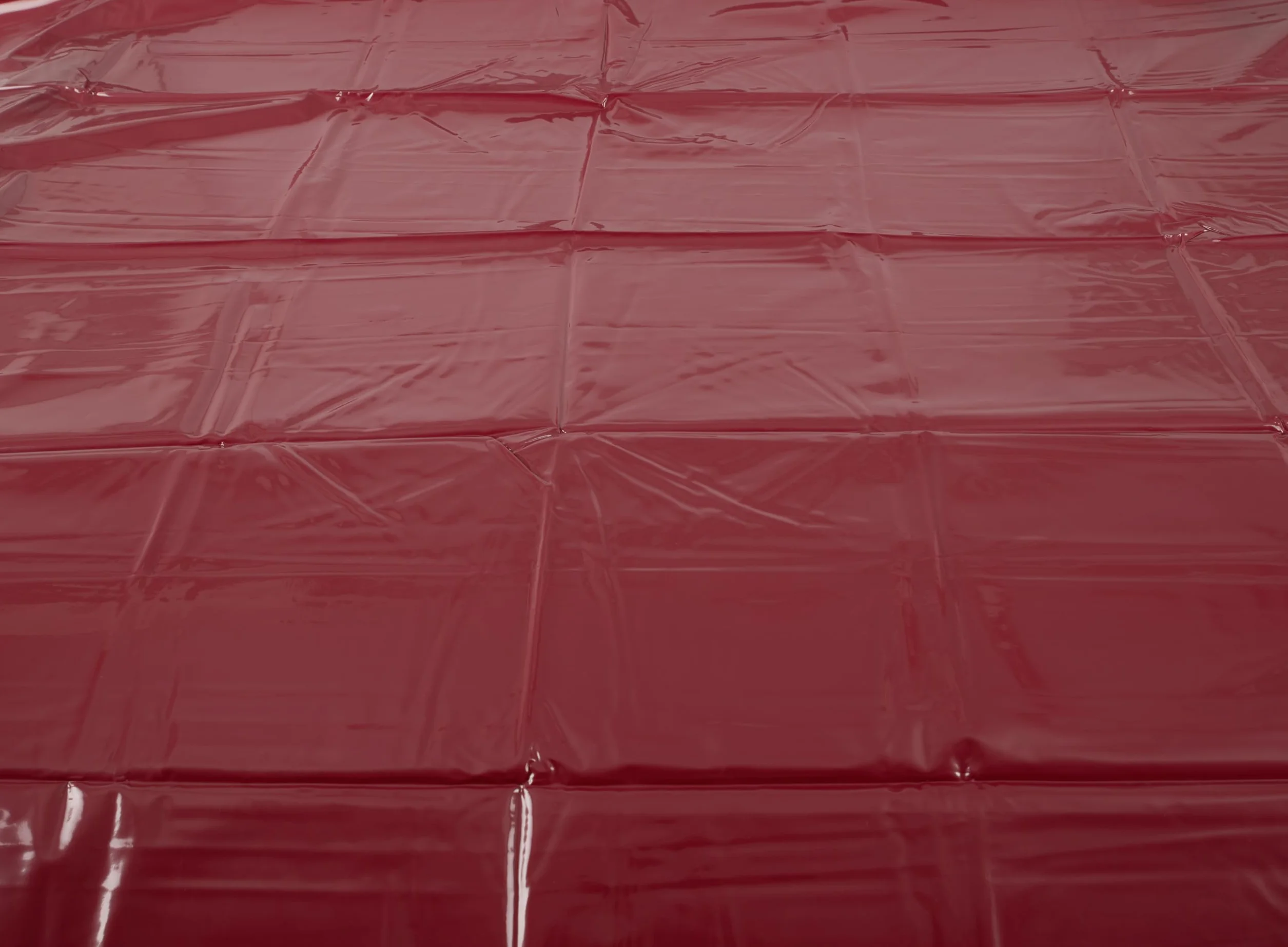 PVC Flat Bedsheet Doble Rojo
