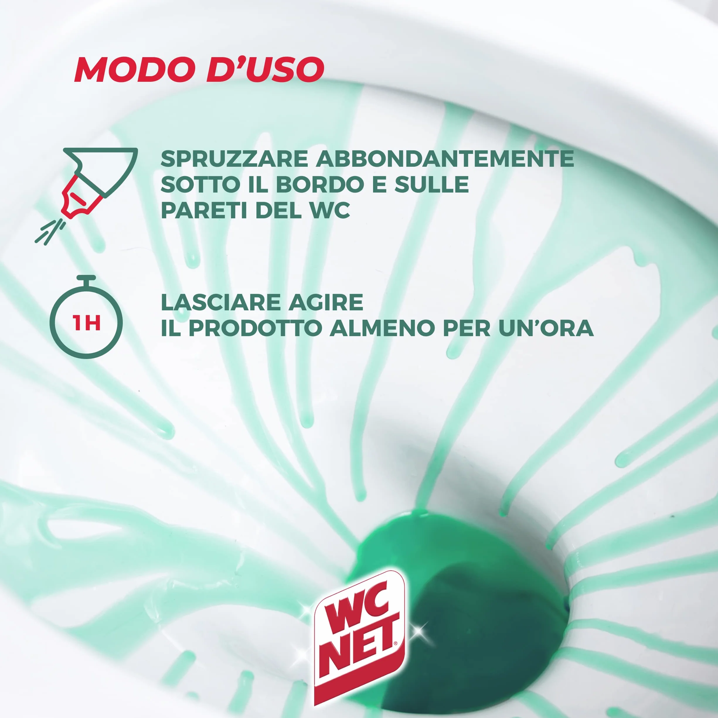 Wc Net - Disincrostante Disinfettante Gel per Sanitari e Superfici, Pulitore Liquido per Wc, 700 ml