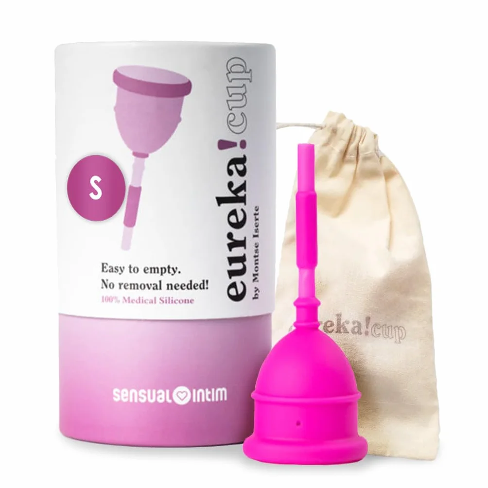 EUREKA! Cup Coppetta Mestruale Silicone Medico Svuotabile Senza Rimuoverla