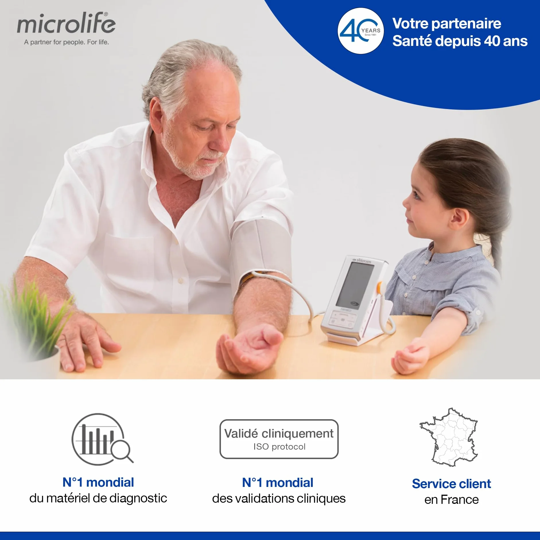 Microlife Termometro Frontale Senza Contatto NC 400, Guida Luminosa, 3 Modalità, Alta Precisione