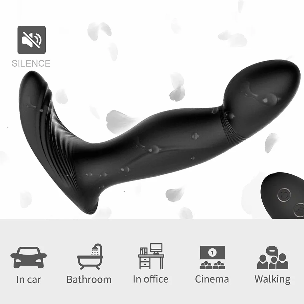 -STUKE Vîbrạtórẹ Stimolａtore Próstatａ Ｍassaaaiａtore Uomo Elettrico, Bútt Plúg Anａlè 𝑫A 𝑫Onna Ｖībràntè Ġａy Silicone, Vîbratorí Sěssò Anａlì per 𝑫Onna Princìpiante Puntò Ġ con