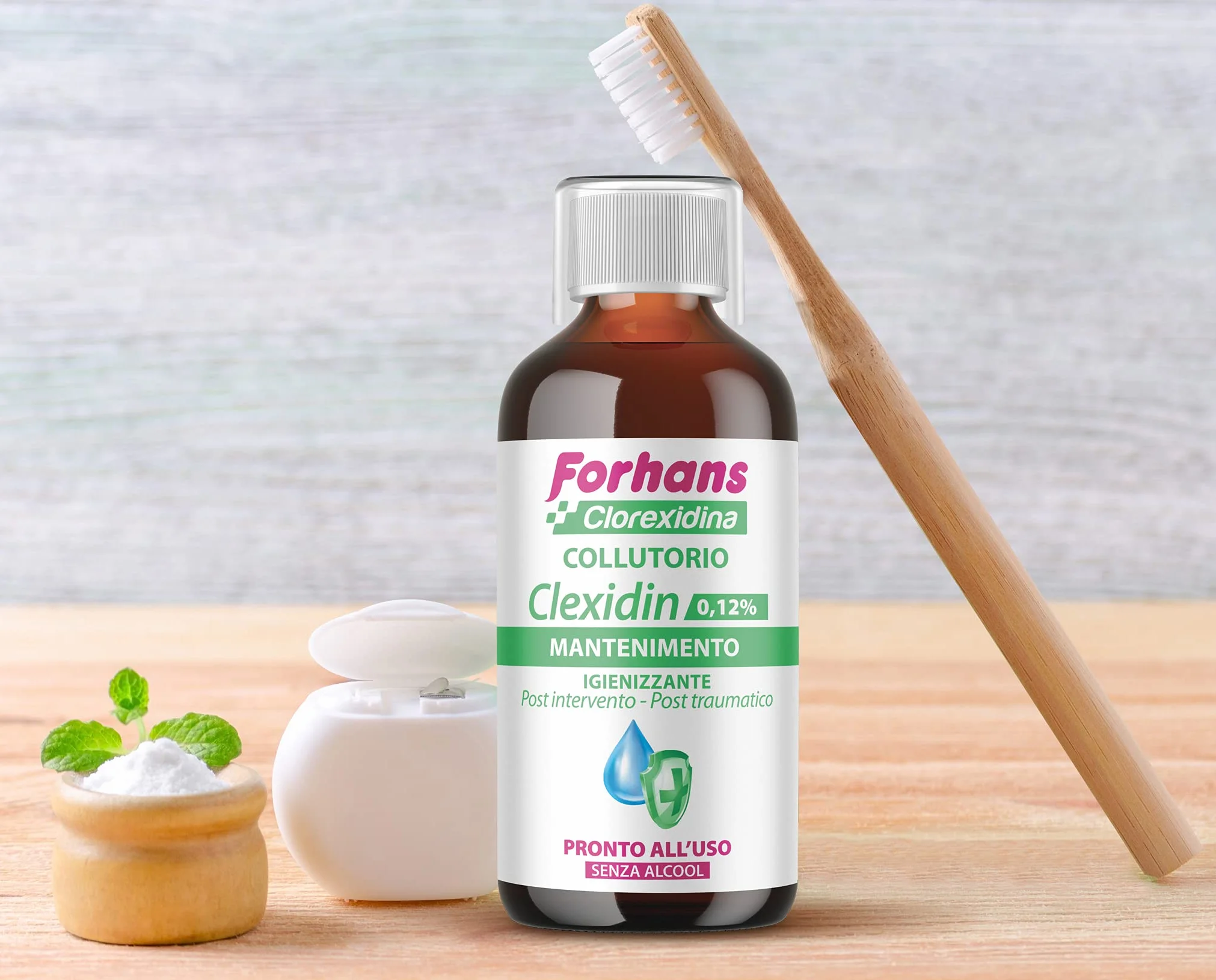 Forhans Clorexidina Collutorio Clexidin 0,12% Antisettico 200 ml