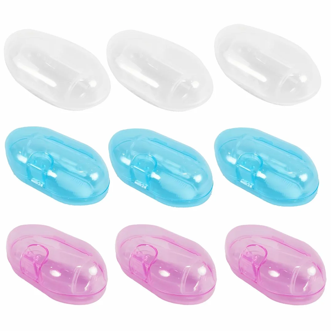 9 Pezzi Spazzolino Morbido Sicuro da Denti per Bambino, Spazzolino Neonato, Spazzoline da Denti di dito in Silicone per Ragazzi, Impacco Trasparente per Massaggi