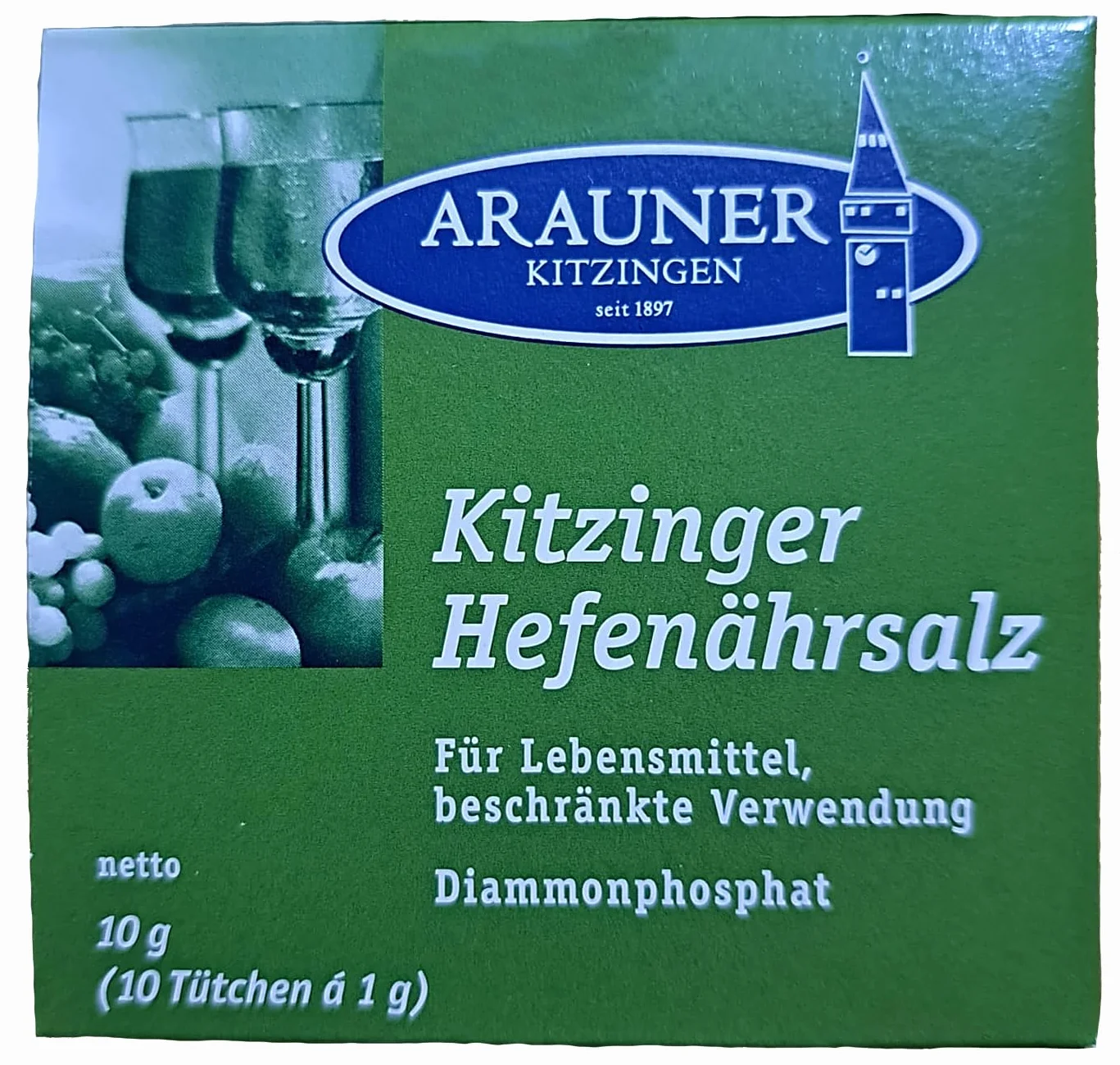 ARAUNER Nutrimento per Lievito 10x1g - per Vino, Birra, Sidro