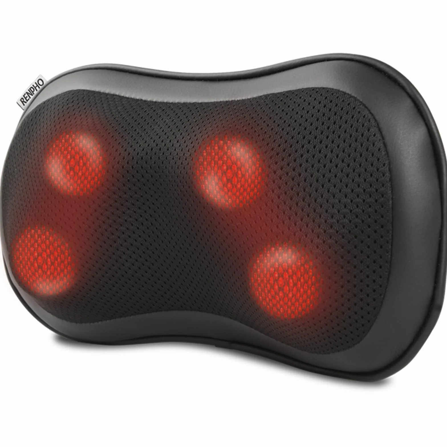 RENPHO Massaggiatore Schiena e Collo, Massaggiatore Cervicale con 3 Velocità, 3D Shiatsu Massaggiatore Cervicale, Cuscino Massaggiante con Riscaldamento, Massaggio Muscolare, Uso a Casa Ufficio
