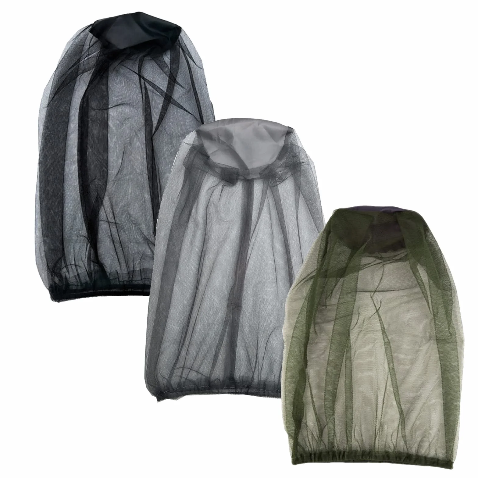 Cappello Zanzariera Anti-Zanzara 3 Pezzi Rete per Apiary Pesca Outdoor