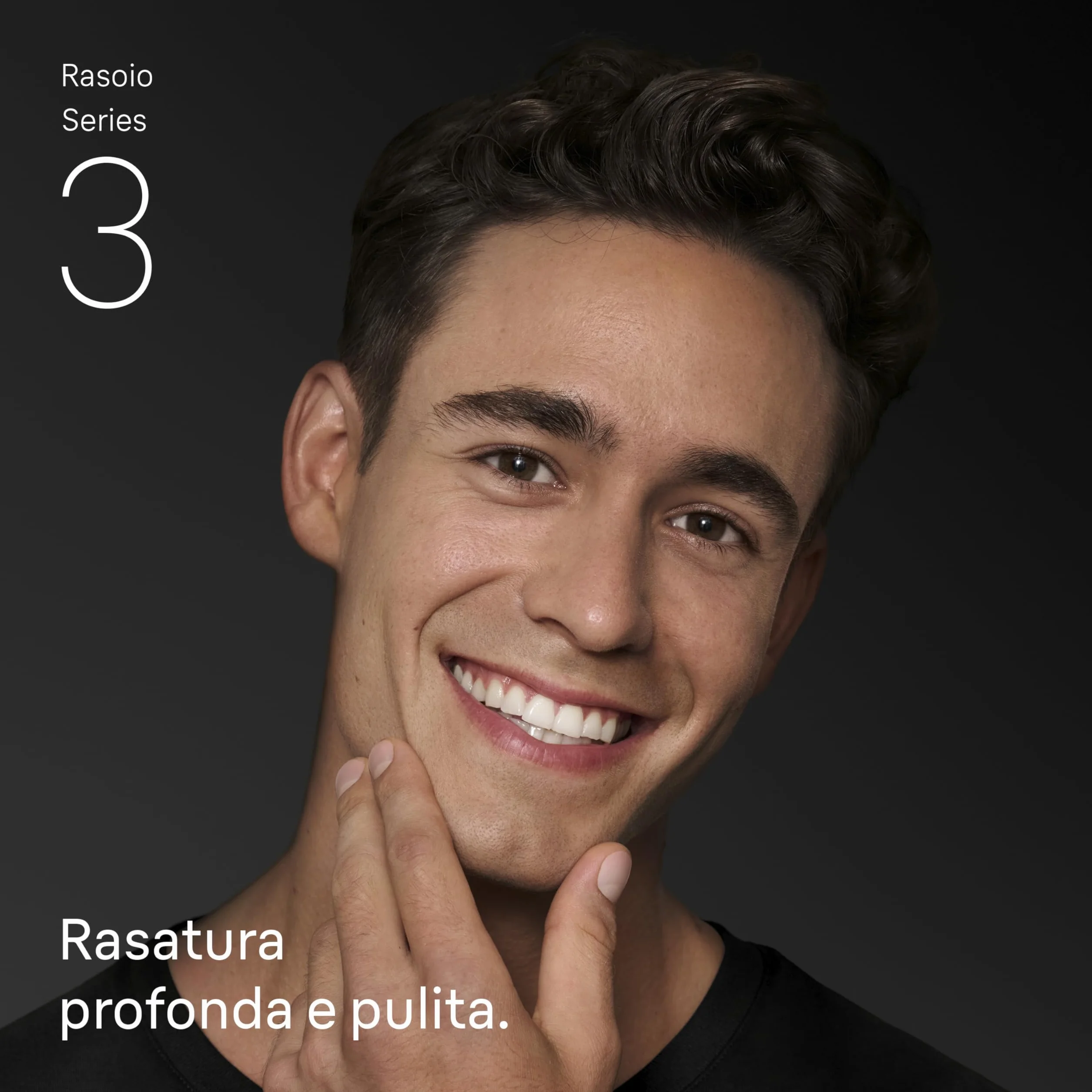 Braun Serie 3 Rasoio Elettrico Barba Wet&Dry 3 Lame Flessibili 310S Blu
