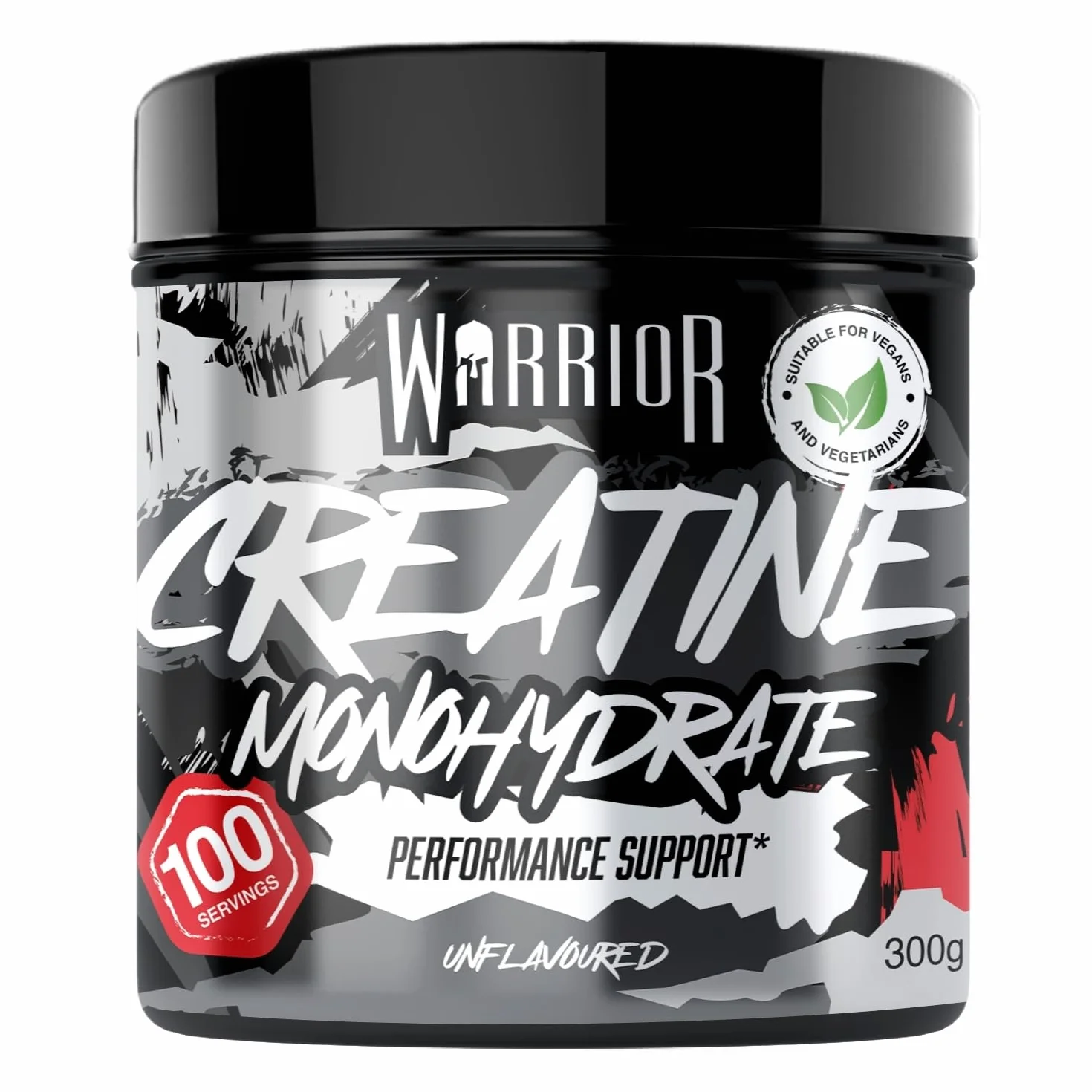 Warrior Creatina Monoidrata in Polvere 300 g Creapure Micronizzata per Massa Muscolare e Forza