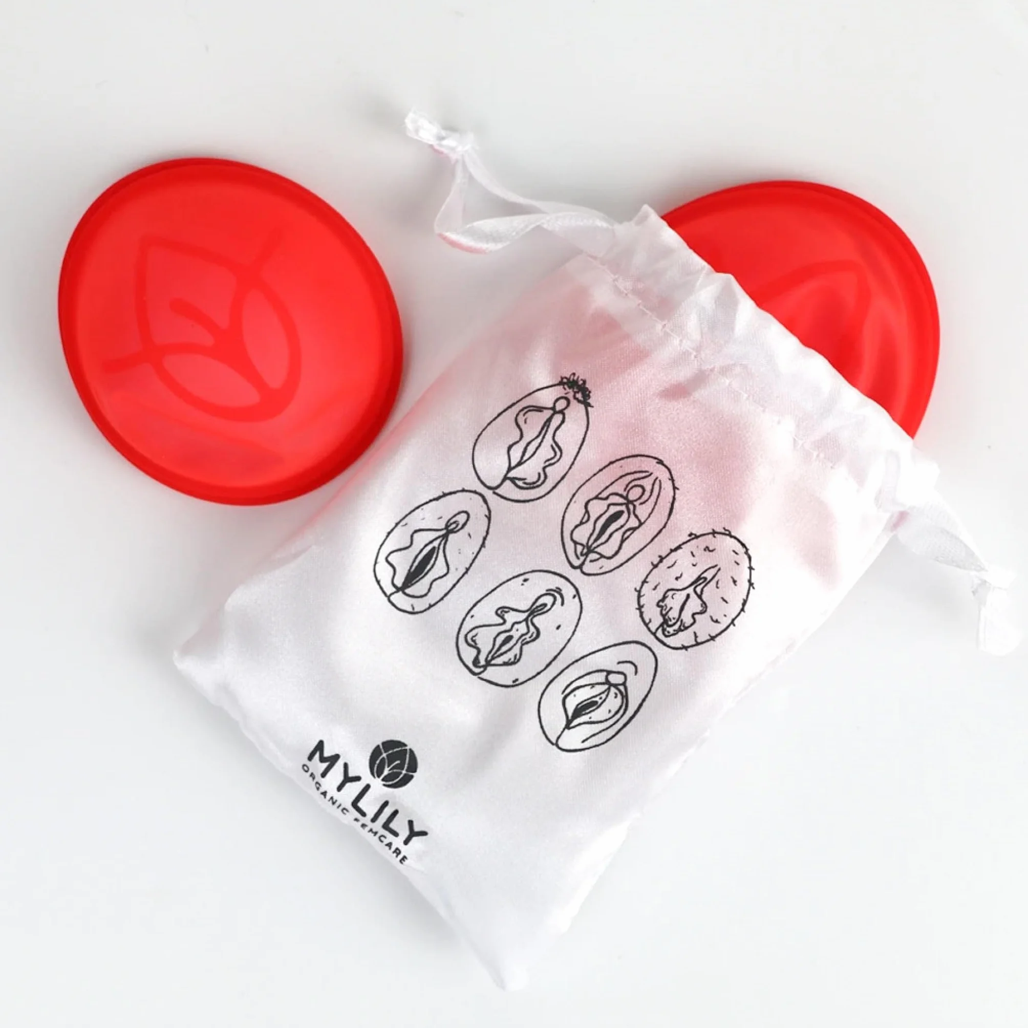 Disco mestruale MYLILY® | 100% silicone di grado medico I Periodo | Disco mestruale I Sostenibile e a basso costo I Disco mestruale | riutilizzabile I S + L