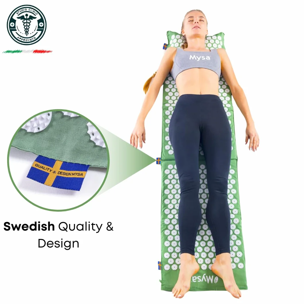 THERMO MYSA DUO XXL: SET AGOPRESSIONE +GRANDE AL MONDO: 180 CM! CORPORATURE ROBUSTE E TRATTAMENTO TOTALE: 15.576 PUNTE! DISPOS. MED. DETRAIBILE! CUSCINO PULA ECO SCALDABILE CLINICAM. PROVATO +TUTORIAL