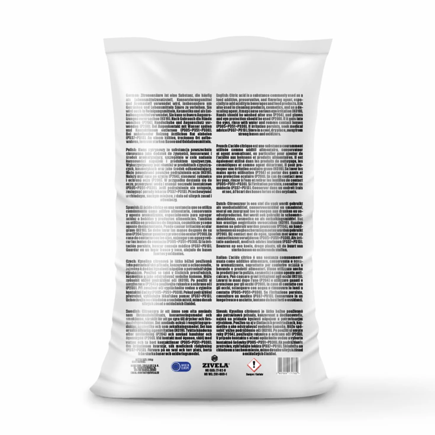 Acido Citrico in Polvere 20 kg, Qualità Alimentare, E330, 100% Puro (4 x 5 kg)