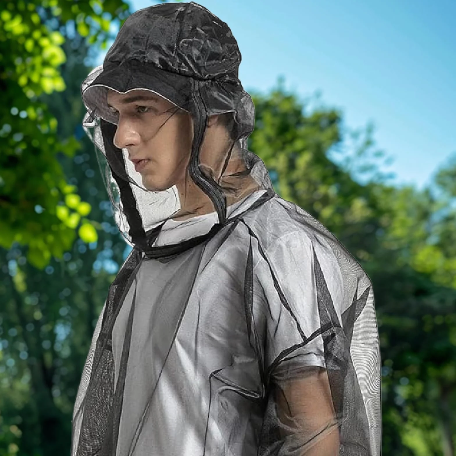 Generico Fly Jacket Tuta Portatile Con Rete Protettiva Traspirante Flessibile per Escursionismo Pesca Avventure All'aperto