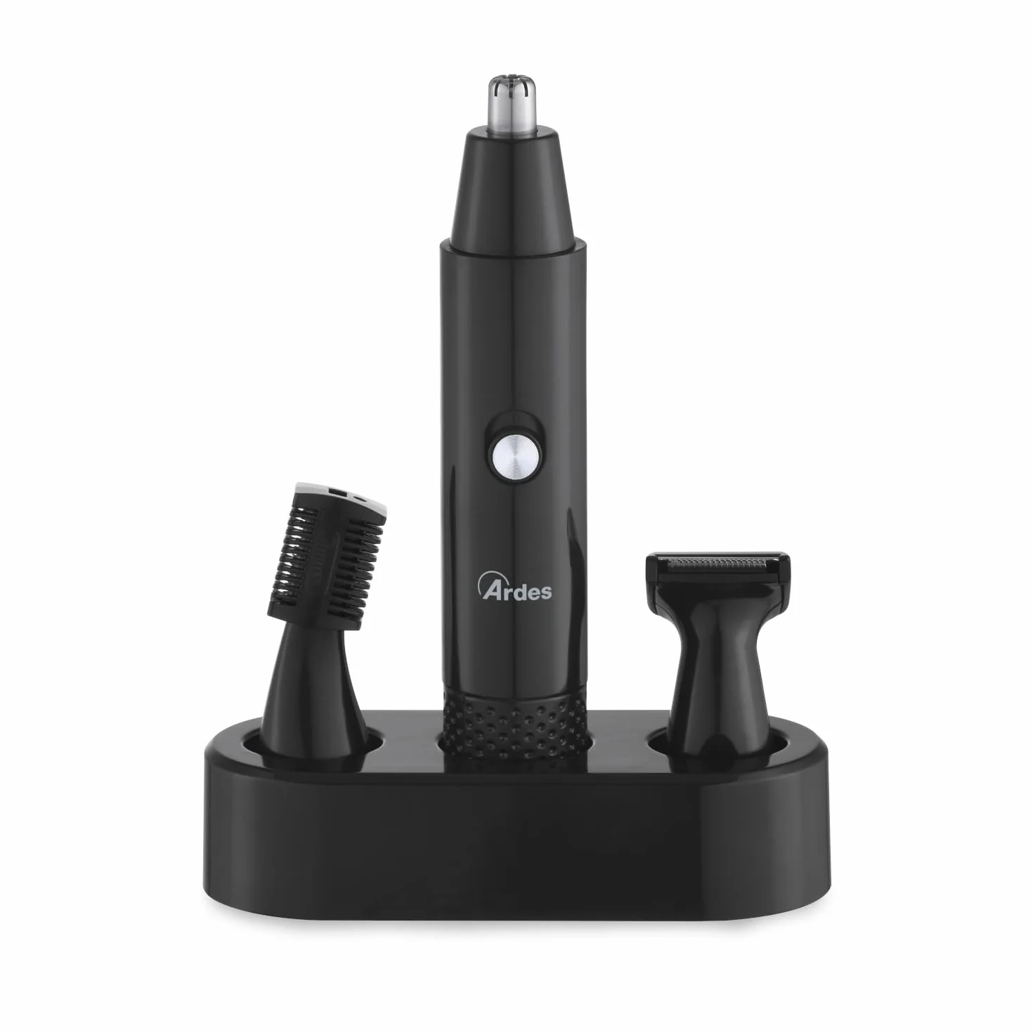 Ardes TRIMMY SET 3-in-1 Tagliapeli Professionale per Naso Orecchie Barba, 4 Accessori