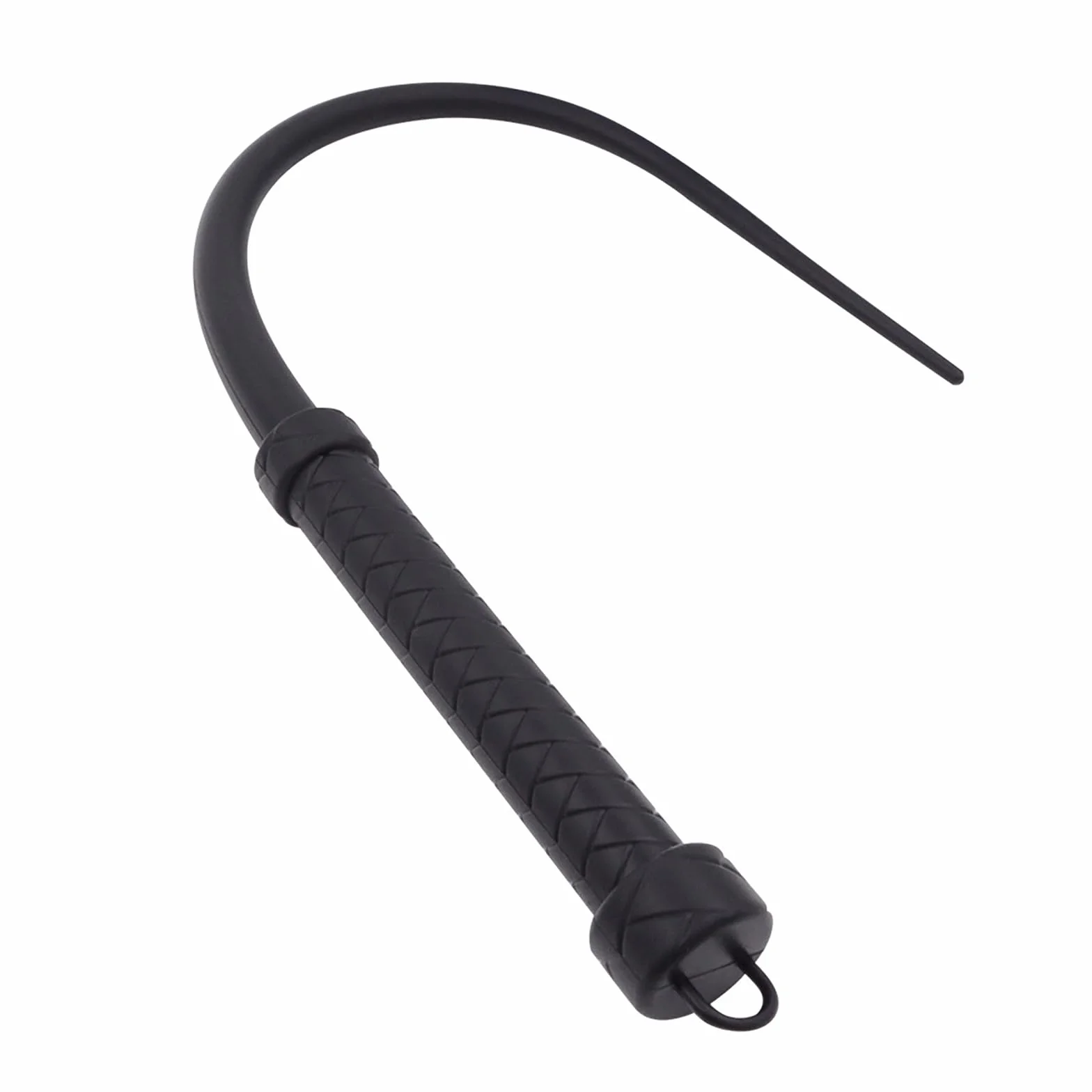 Frustino Sadomaso in Silicone, Frusta Morbida per Giochi SM Bondage Flogger per Coppie (Black)