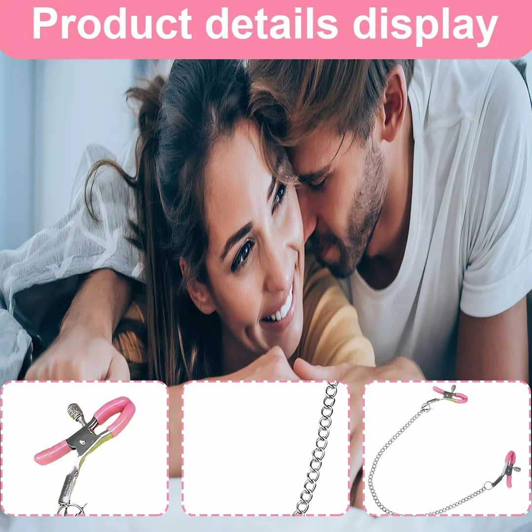 1 Pezzo pinze per capezzoli, Pinze capezzoli, capezzoli stimolanti, Rosa